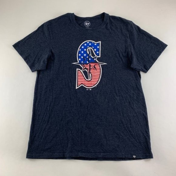 47 Brand Other - Seattle Mariners MLB Navy Blue 47 Brand Patriotic Crewneck Shirt